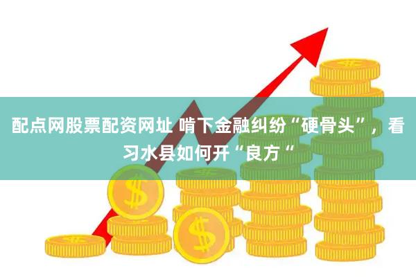 配点网股票配资网址 啃下金融纠纷“硬骨头”，看习水县如何开“良方“